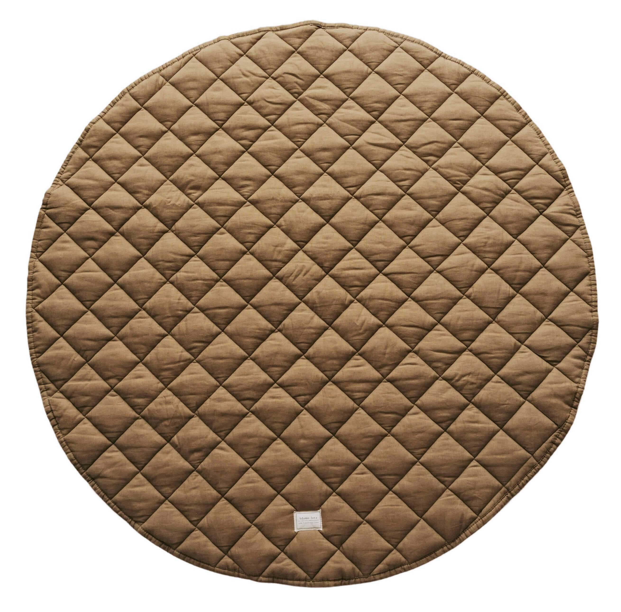 Quilted Linen Baby Playmat
