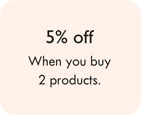 5% off when you buy 2 products from AJ