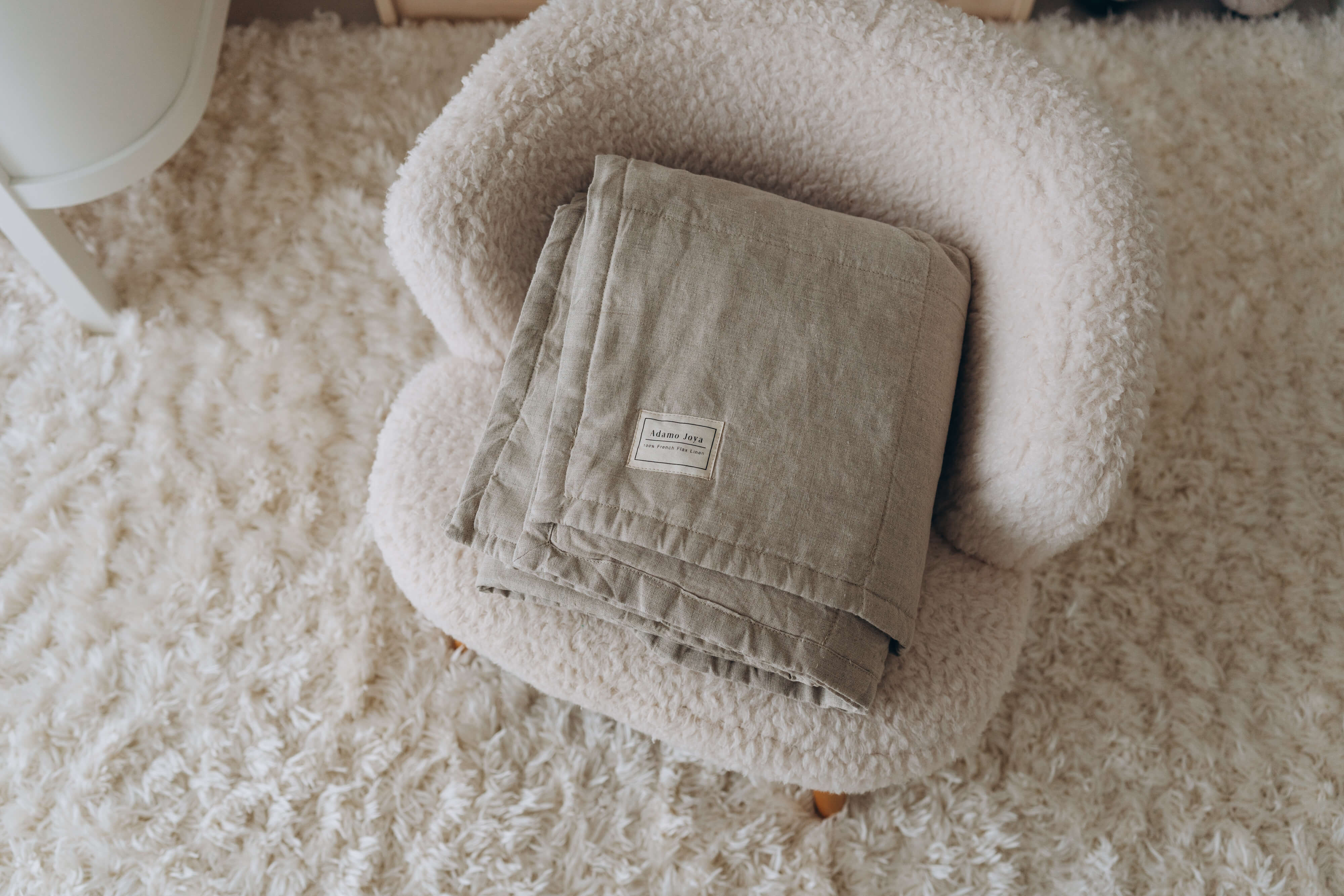 Linen store baby blanket